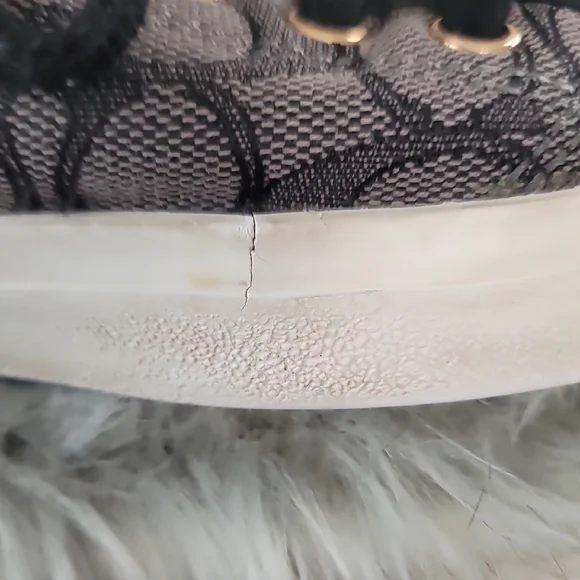 Coach Black and Gray Signature Sneakers - Picture 11 of 16
